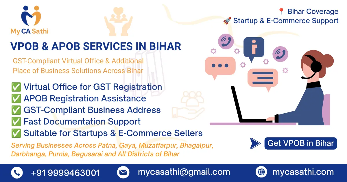 VPOB & APOB Services in Bihar – Complete GST Registration Guide 2026 image